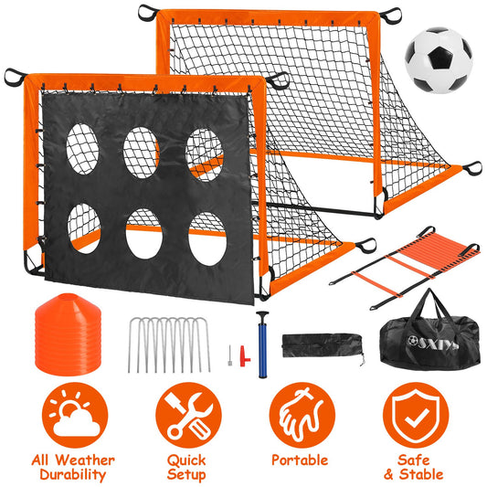 Kids Soccer Goals Training Set with Agility Ladder