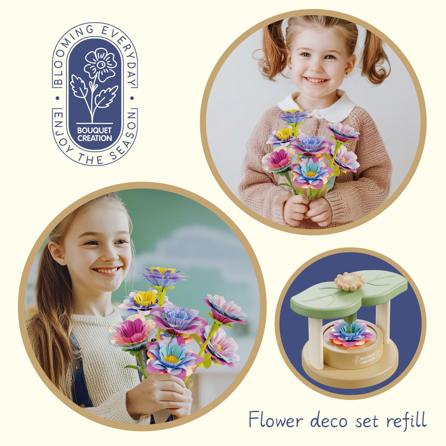 DIY Flower Making Kit - 189 Pieces Craft Set