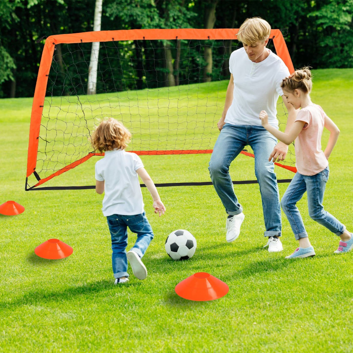 Kids Soccer Goals Training Set with Agility Ladder